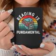 Reading Is Fundamental Book Readers Apparel For Women Men Graphic Print Coffee Mug Unique Gifts