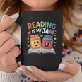 Reading Is My Jam Book Lover Humor Graphic Print Coffee Mug Unique Gifts