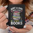 Reading Just A Girl Who Loves Books Graphic Print Coffee Mug Unique Gifts