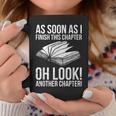Reading Just One More Chapter Book Lover Graphic Print Coffee Mug Unique Gifts