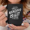 Reading Is Lit Book Lover Reading Teacher For Men Women Kids Graphic Print Coffee Mug Unique Gifts