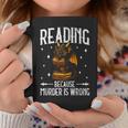 Reading Makes Me Feel Less Murdery Book Dragon Graphic Print Coffee Mug Unique Gifts Reading Makes Me Feel Less Murdery Book Dragon Graphic Print Coffee Mug Unique Gifts