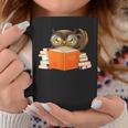 Reading Owl Art Men Women Kids Bookworm Book Lovers Graphic Print Coffee Mug Unique Gifts