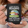 Reading Reader Bookworm Saying Reading Books Lover Graphic Print Coffee Mug Unique Gifts