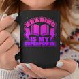 Reading Is My Superpower Graphic Book T-Shirt Graphic Print Coffee Mug Unique Gifts