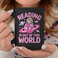 Reading Is Out Of This World Astronaut Reading Book Space Graphic Print Coffee Mug Unique Gifts Reading Is Out Of This World Astronaut Reading Book Space Graphic Print Coffee Mug Unique Gifts