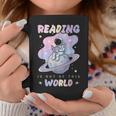 Reading Is Out Of This World Astronaut Space Book Lover Graphic Print Coffee Mug Unique Gifts