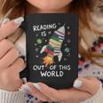 Reading Is Out Of This World Book Rocket Space Teacher Graphic Print Coffee Mug Unique Gifts