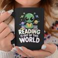 Reading Is Out Of This World Space Book Lover Bookworm Graphic Print Coffee Mug Unique Gifts