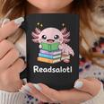 Readsalotl Axolotl Book Reading Graphic Print Coffee Mug Unique Gifts