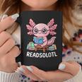 Readsolotl Axolotl Read Books Reading Book Lover Kids Graphic Print Coffee Mug Unique Gifts