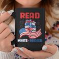Red And Booked 4th Of July Patriotic Book Lover Art Graphic Print Coffee Mug Unique Gifts