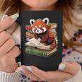 Red Panda Reading Book Animal Bookworm Graphic Print Coffee Mug Unique Gifts
