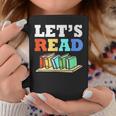 Retro Reading Teacher Book Lover Let's Read Graphic Print Coffee Mug Unique Gifts