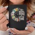 Retro So Many Books Little Time Book Clock Reading Graphic Print Coffee Mug Unique Gifts Retro So Many Books Little Time Book Clock Reading Graphic Print Coffee Mug Unique Gifts