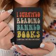 Retro I Survived Reading Banned Books And Got Smarter Graphic Print Coffee Mug Unique Gifts