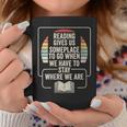 Retro Vintage Reading Reader Book Lover Literature Library Graphic Print Coffee Mug Unique Gifts