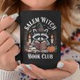 Salem Witch Book Club Raccoon Halloween Graphic Print Coffee Mug Unique Gifts