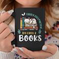 Saying About Books Easily Distracted By Cats And Books Graphic Print Coffee Mug Unique Gifts