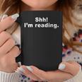 Shh I'm Reading Book Reader Graphic Print Coffee Mug Unique Gifts
