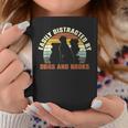 Slightly Distracted From Dogs And Books Retro Vintage Graphic Print Coffee Mug Unique Gifts