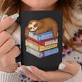 Sloth Napping On Book Stack Graphic Print Coffee Mug Unique Gifts