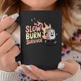 Slow Burns Survivor Book Lover Graphic Print Coffee Mug Unique Gifts