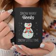 Snow Many Books Snow Little Time Christmas Bookworm Snowman Graphic Print Coffee Mug Unique Gifts Snow Many Books Snow Little Time Christmas Bookworm Snowman Graphic Print Coffee Mug Unique Gifts