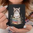 Snowshoe Cat Bookworm Flowers Book Reading Books Graphic Print Coffee Mug Unique Gifts Snowshoe Cat Bookworm Flowers Book Reading Books Graphic Print Coffee Mug Unique Gifts