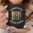 So Many Books So Little Summer Book Lover Teacher Cool Graphic Print Coffee Mug Unique Gifts
