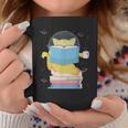 Space Cat Reading Book And Tea Space Cat For Men Women Kids Graphic Print Coffee Mug Unique Gifts
