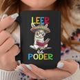 Spanish Reading Book Lover Sloth Maestra Leer Es Poder Graphic Print Coffee Mug Unique Gifts