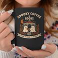 Spooky Coffee & Books Ghost Autumn Reading Graphic Print Coffee Mug Unique Gifts