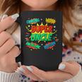 Superhero Uncle Costume For Men Comic Book Birthday Graphic Print Coffee Mug Unique Gifts