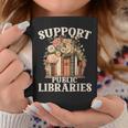 Support Public Libraries Floral Bookshelf Graphic Print Coffee Mug Unique Gifts Support Public Libraries Floral Bookshelf Graphic Print Coffee Mug Unique Gifts