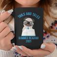 Tails And Tales Summer Reading 2021 Pug Dog Book Lovers Men Women Graphic Print Coffee Mug Unique Gifts