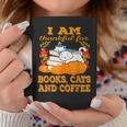 I Am Thankful For Books Cats And Coffee Thanksgiving Graphic Print Coffee Mug Unique Gifts I Am Thankful For Books Cats And Coffee Thanksgiving Graphic Print Coffee Mug Unique Gifts