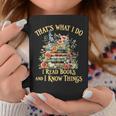 That's What I Do I Read Books And I Know Things Book Floral Graphic Print Coffee Mug Unique Gifts