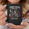Tired Moms Book Club Coffee Chaos Chapters Reading Graphic Print Coffee Mug Unique Gifts