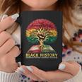History Inspiring Future Fist Tree Book Roots Graphic Print Coffee Mug Unique Gifts