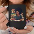History Month Afro Women Girls Book Lover Librarian Graphic Print Coffee Mug Unique Gifts