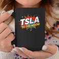 TSLA To The Moon Comic Book Style Splash Graphic Print Coffee Mug Unique Gifts TSLA To The Moon Comic Book Style Splash Graphic Print Coffee Mug Unique Gifts