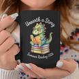 Unearth a Story Summer Reading 2026 Book Lovers Fun Graphic Print Coffee Mug Unique Gifts