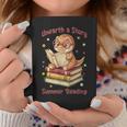 Unearth a Story Summer Reading T-Rex Book Lover Graphic Print Coffee Mug Unique Gifts