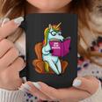 Unicorn Librarian For A Teacher Reading Book In School Graphic Print Coffee Mug Unique Gifts