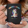 Unicorn Reading a Book Unearth a Story Program 2026 Graphic Print Coffee Mug Unique Gifts
