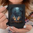 Vintage Boo Halloween Camping Reading Teacher Books Ghost Graphic Print Coffee Mug Unique Gifts