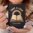 Vintage Rainbow Take a Look It's In a Book Retro Reading Art Graphic Print Coffee Mug Unique Gifts Vintage Rainbow Take a Look It's In a Book Retro Reading Art Graphic Print Coffee Mug Unique Gifts