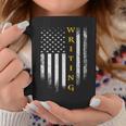 Vintage USA American Flag Writing Book Write Writer Women Kids Men Graphic Print Coffee Mug Unique Gifts