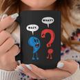 Wait What Comma Question Mark Reading Book Lover Teacher Graphic Print Coffee Mug Unique Gifts